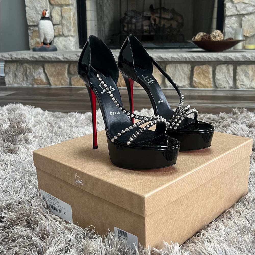 CHRISTIAN LOUBOUTIN
So Spike Alta 150 Platform Sandals In Black